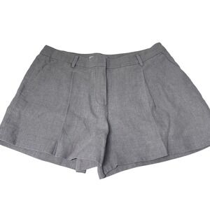 Michael Kors Neutral Beige 100% Linen Tailored High Rise Shorts Size 6
